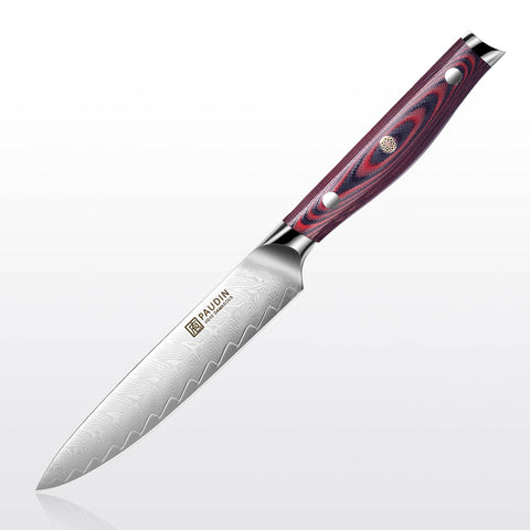 Plume Luxe 5" Damascus Utility Knife
