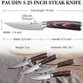 6 - PC, Ultra Sharp 5.25" Steak Knife Set - Paudin Store