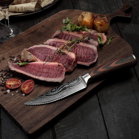 6 - PC, Ultra Sharp 5.25" Steak Knife Set - Paudin Store