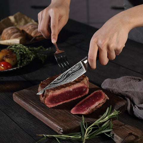 6 - PC, Ultra Sharp 5.25" Steak Knife Set - Paudin Store
