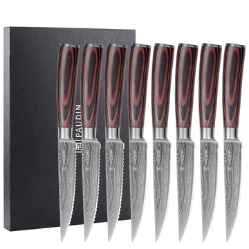 8 - PC, Ultra Sharp 4.5" Steak Knife Set - Paudin Store
