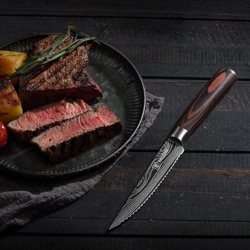 8 - PC, Ultra Sharp 4.5" Steak Knife Set - Paudin Store