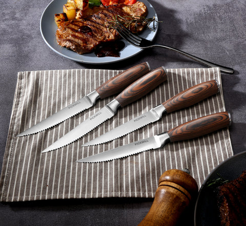 4-PC, PICKWILL 4.5" Steak Knife Set - Paudin Store