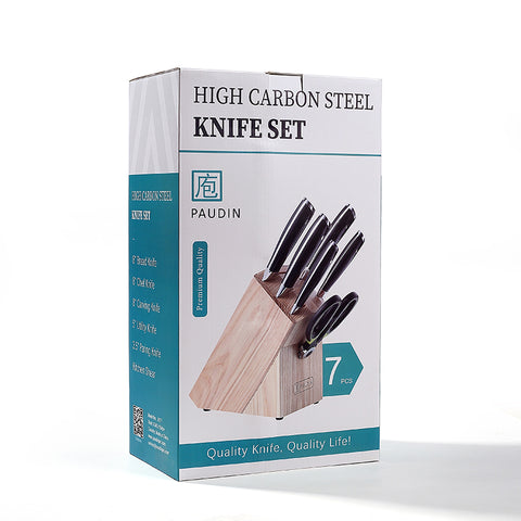 Hammered Premium 7-PC Knife Block Set