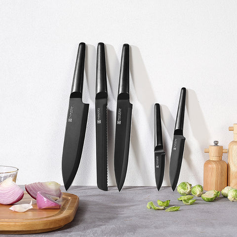 Refresh 5 -PC Black Chef's Knife Set