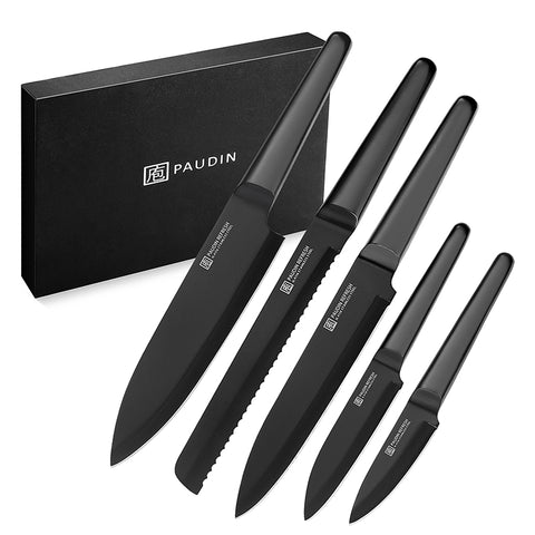 Refresh 5 -PC Black Chef's Knife Set