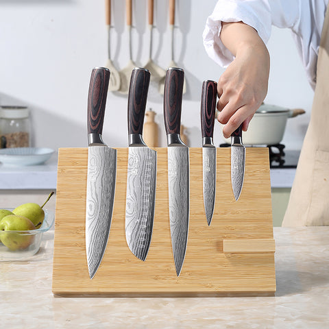 WS4 Paudin Bamboo Knife Block