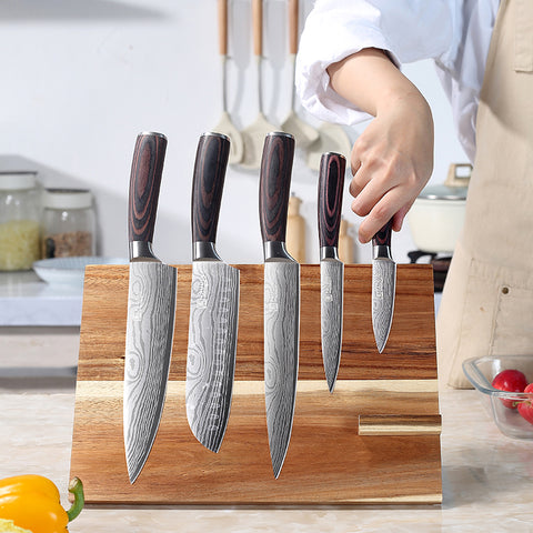 WS5 Paudin Wooden Knife Block