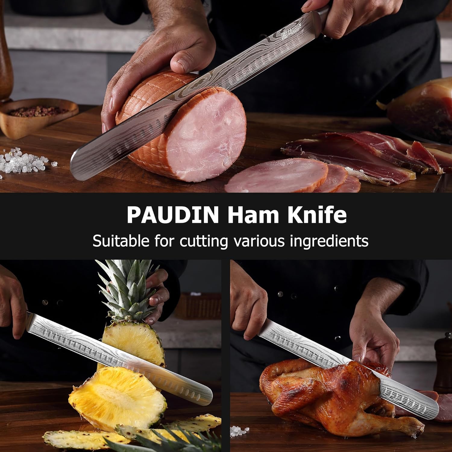 PAUDIN 12 Inch Ham knife Brisket Knife - Paudin Store