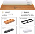 Paudin Premium Whetstone Knife Sharpener Kit - 1000/6000 Grit - Paudin Store
