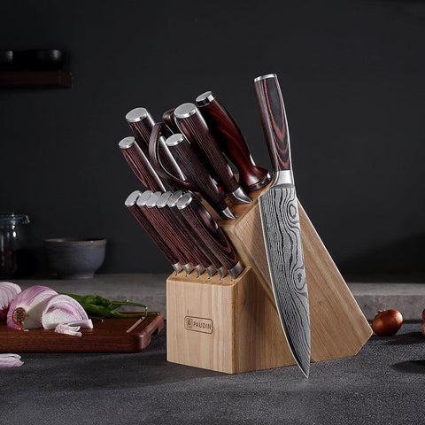 Paudin NT1 Universal Collection 14 Pcs Kitchen Knife Set - Paudin Store